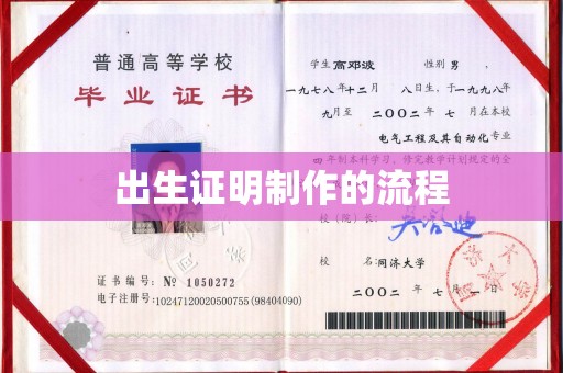 金山屯出生证明制作的流程