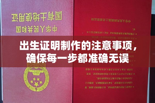 金山屯出生证明制作的注意事项，确保每一步都准确无误