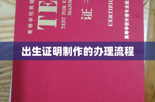 金山屯出生证明制作的办理流程